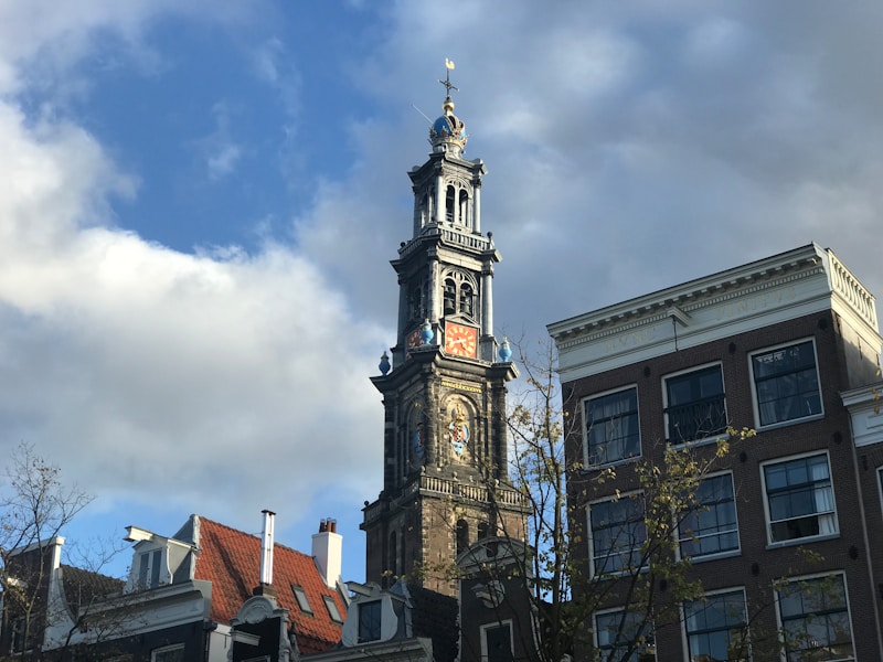 Westerkerk church in Jordaan, Amsterdam